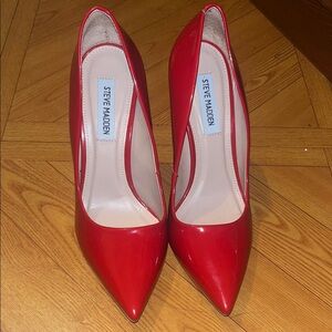 Steve Madden Glossy Red Heels